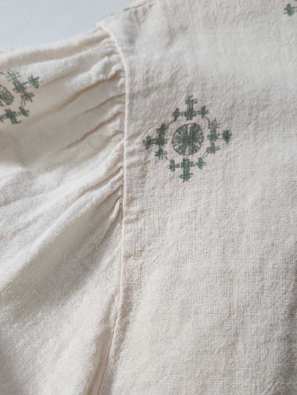 Francesca Bettini Made In Italy, Button-Down Shirt 100% Cotton Linen Blend - Picture 4 of 11